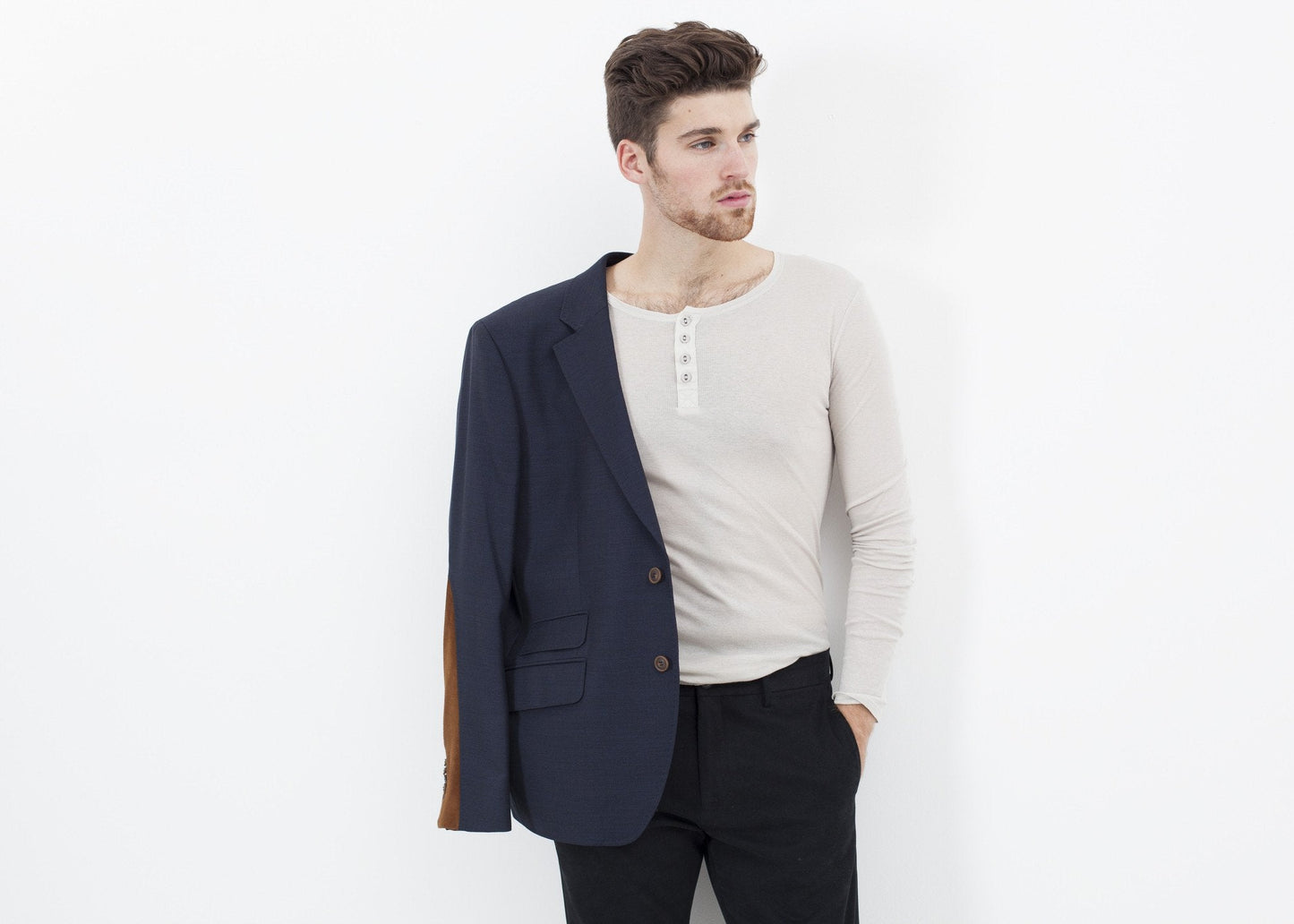 Blazer bas Swift en bleu marine