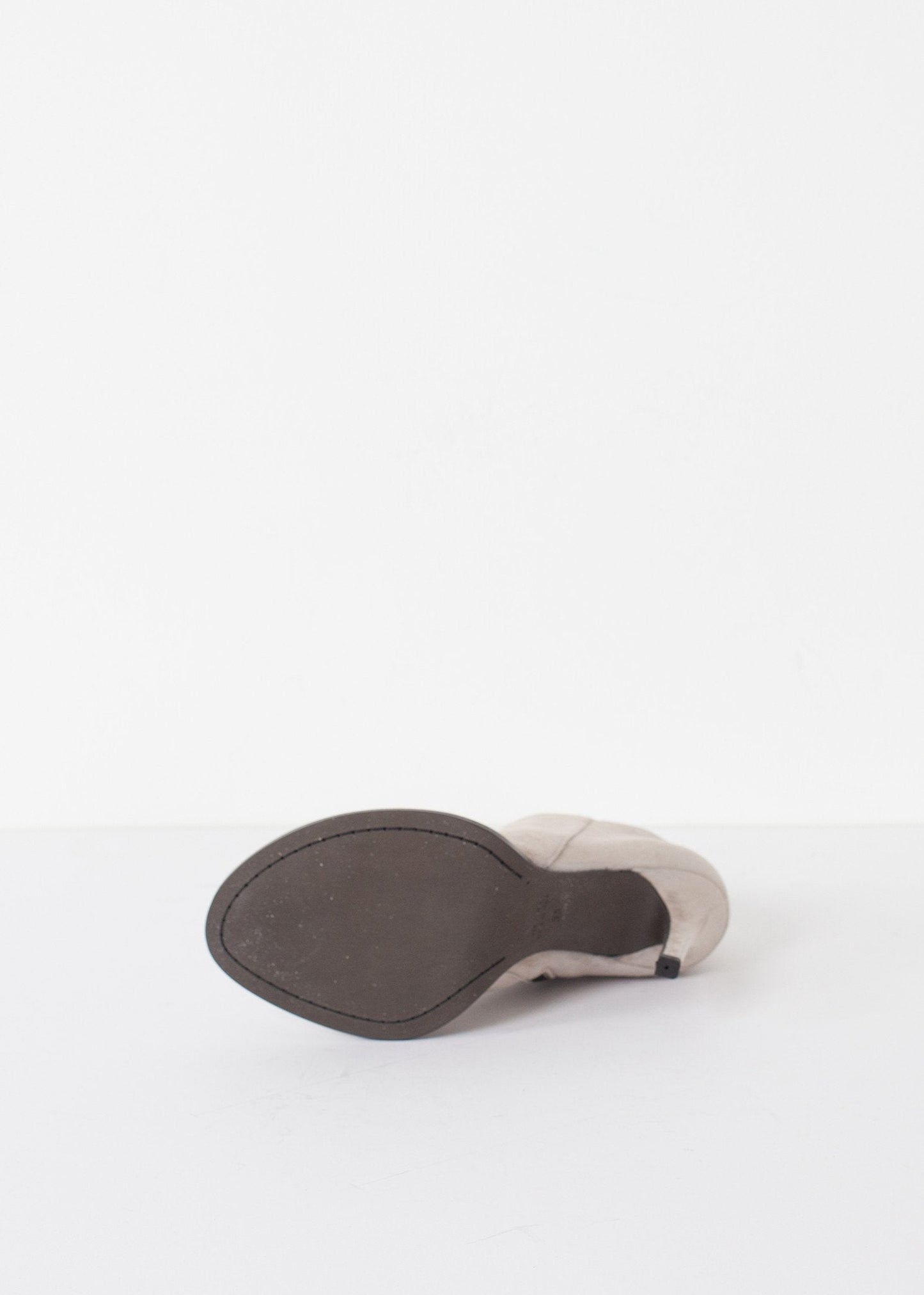 Talon zippé en daim