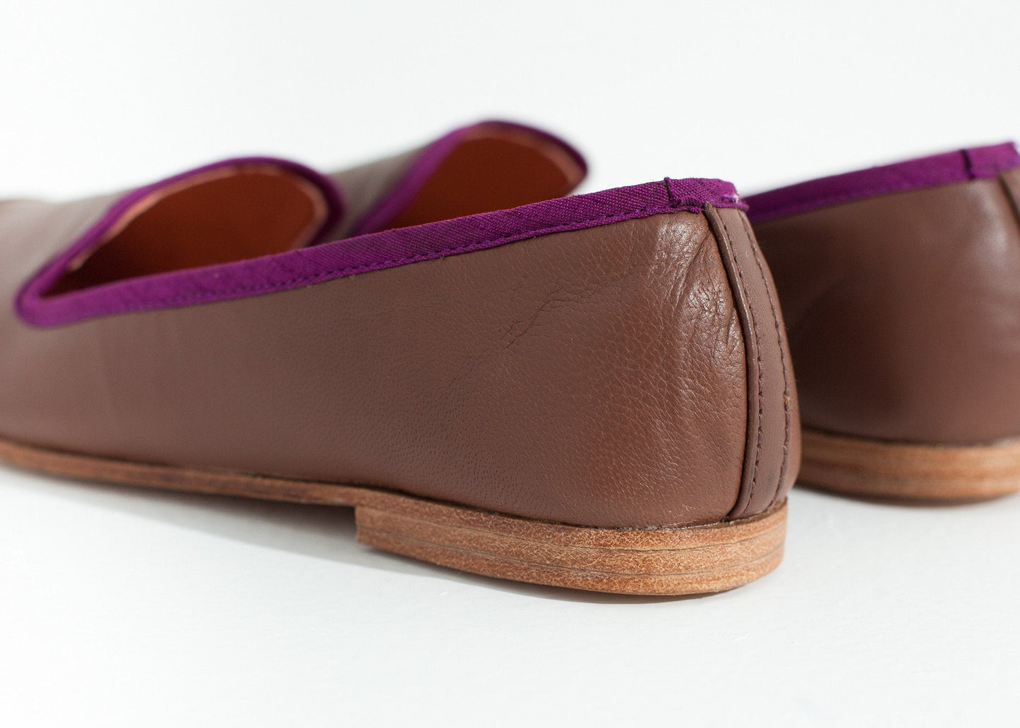 Bizi Cap Toe Mocassin Rose/Aubergine