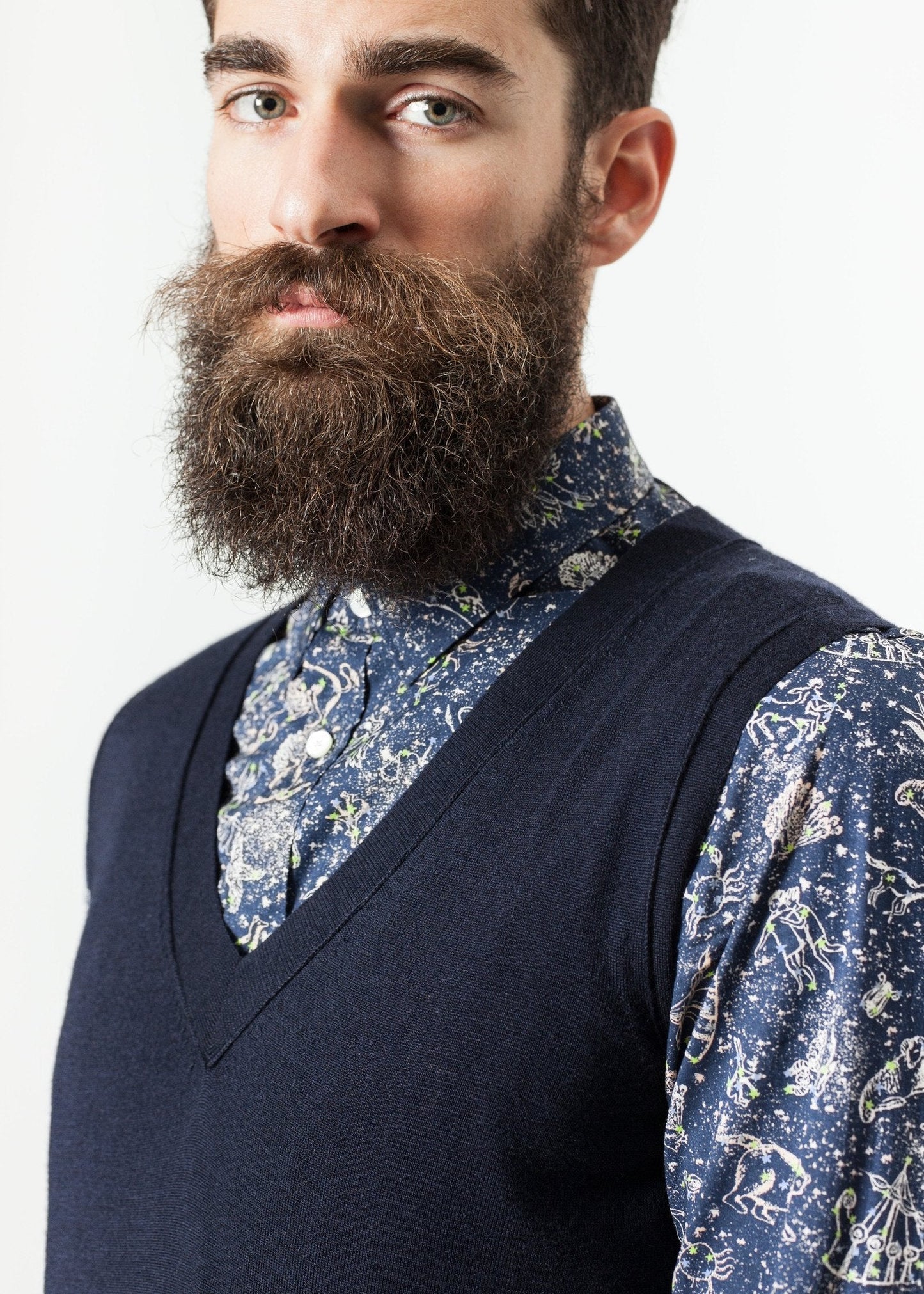 Gilet basique en bleu marine