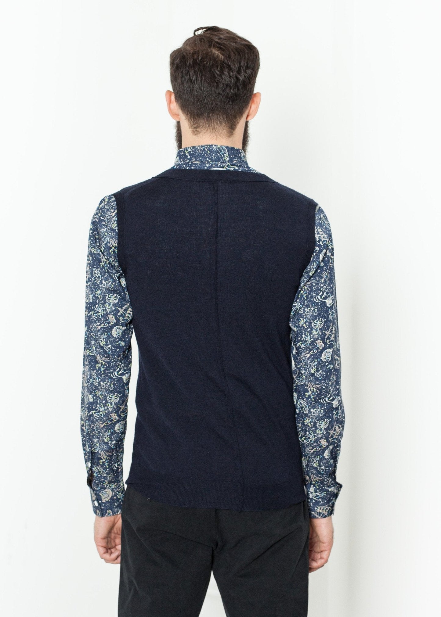 Gilet basique en bleu marine