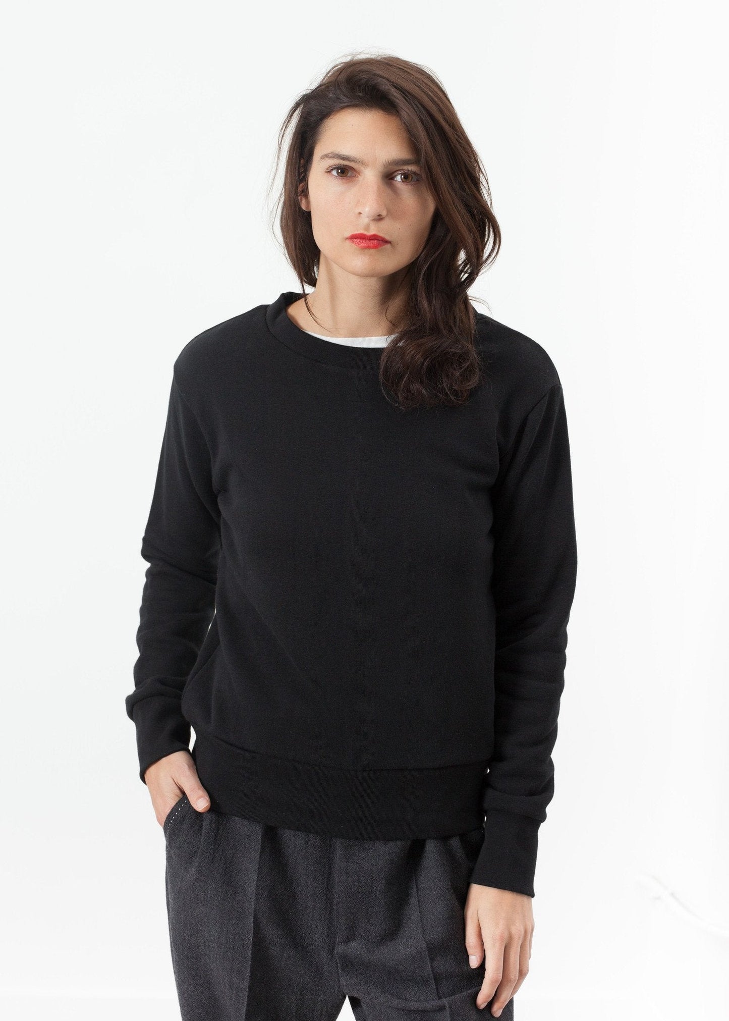 Sweat Loopwheeler en Noir