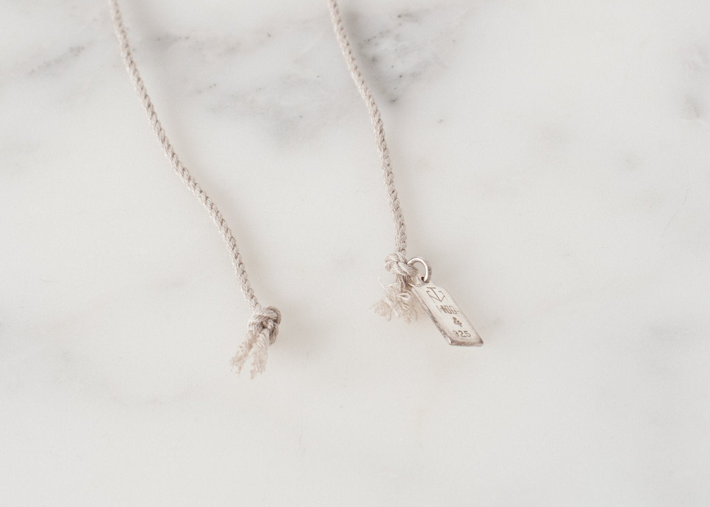 Bracelet 85 en Soie Grise/Argent