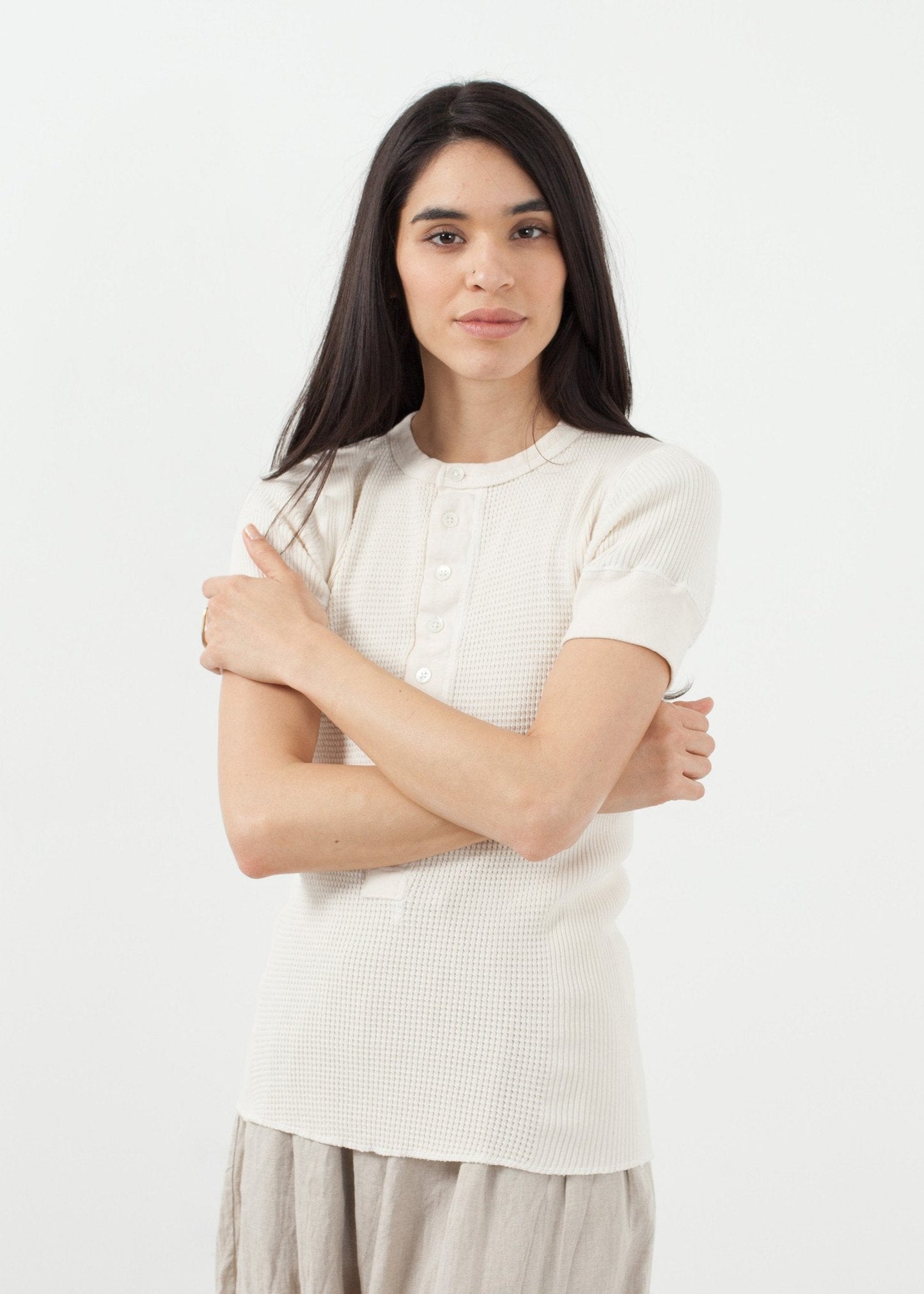 Henley gaufré