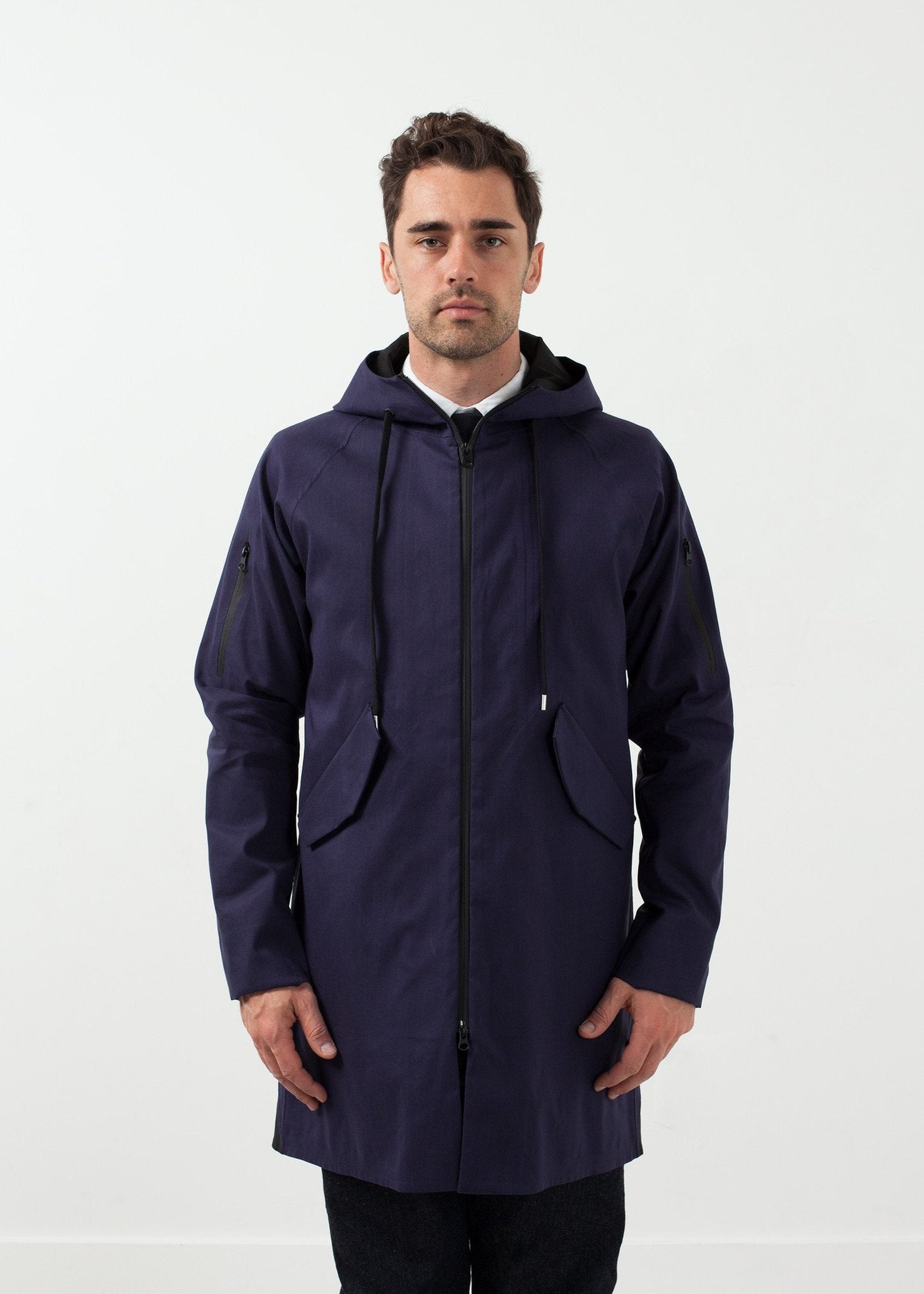 Parka contrastée