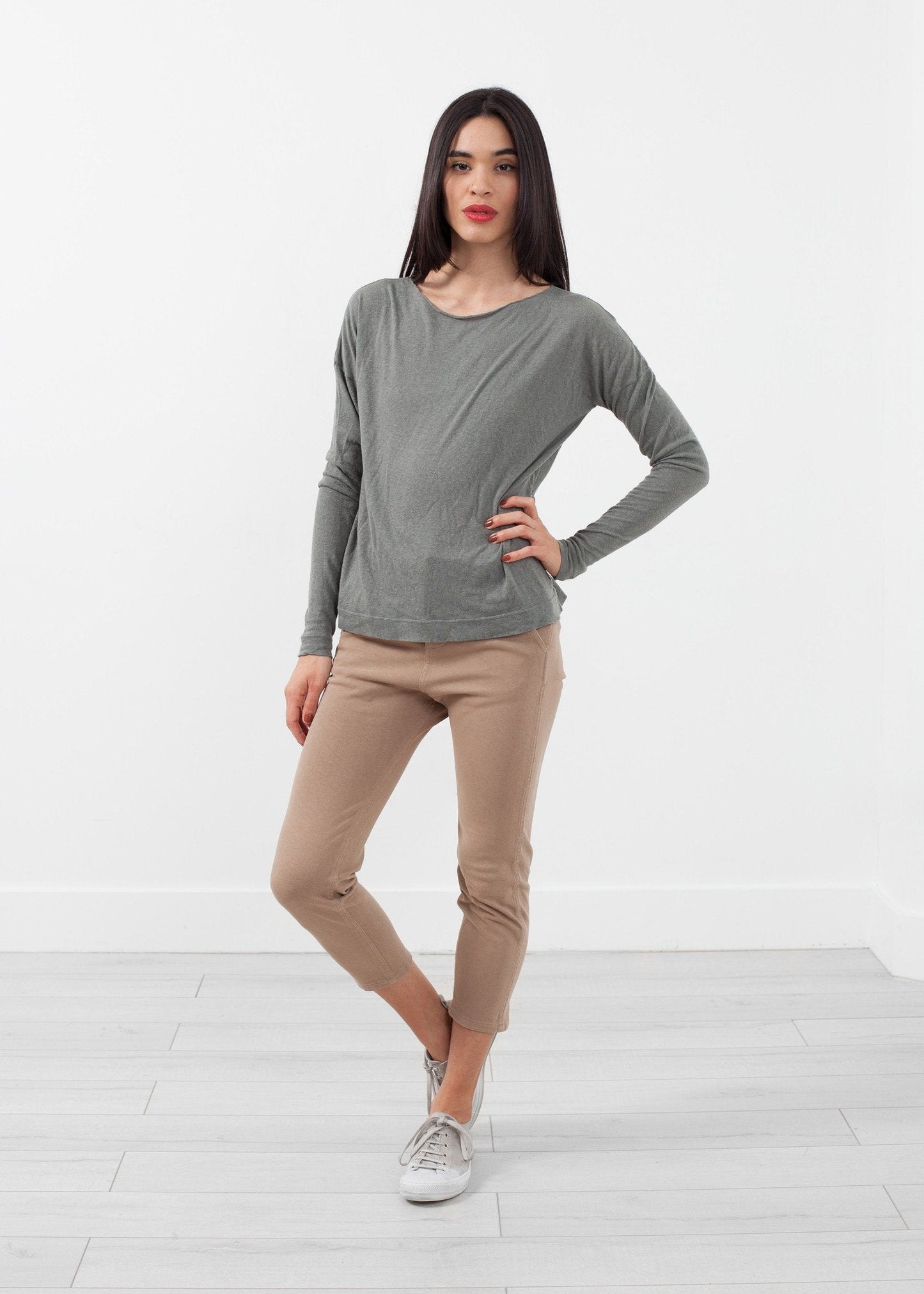 Pantalon chino en tricot