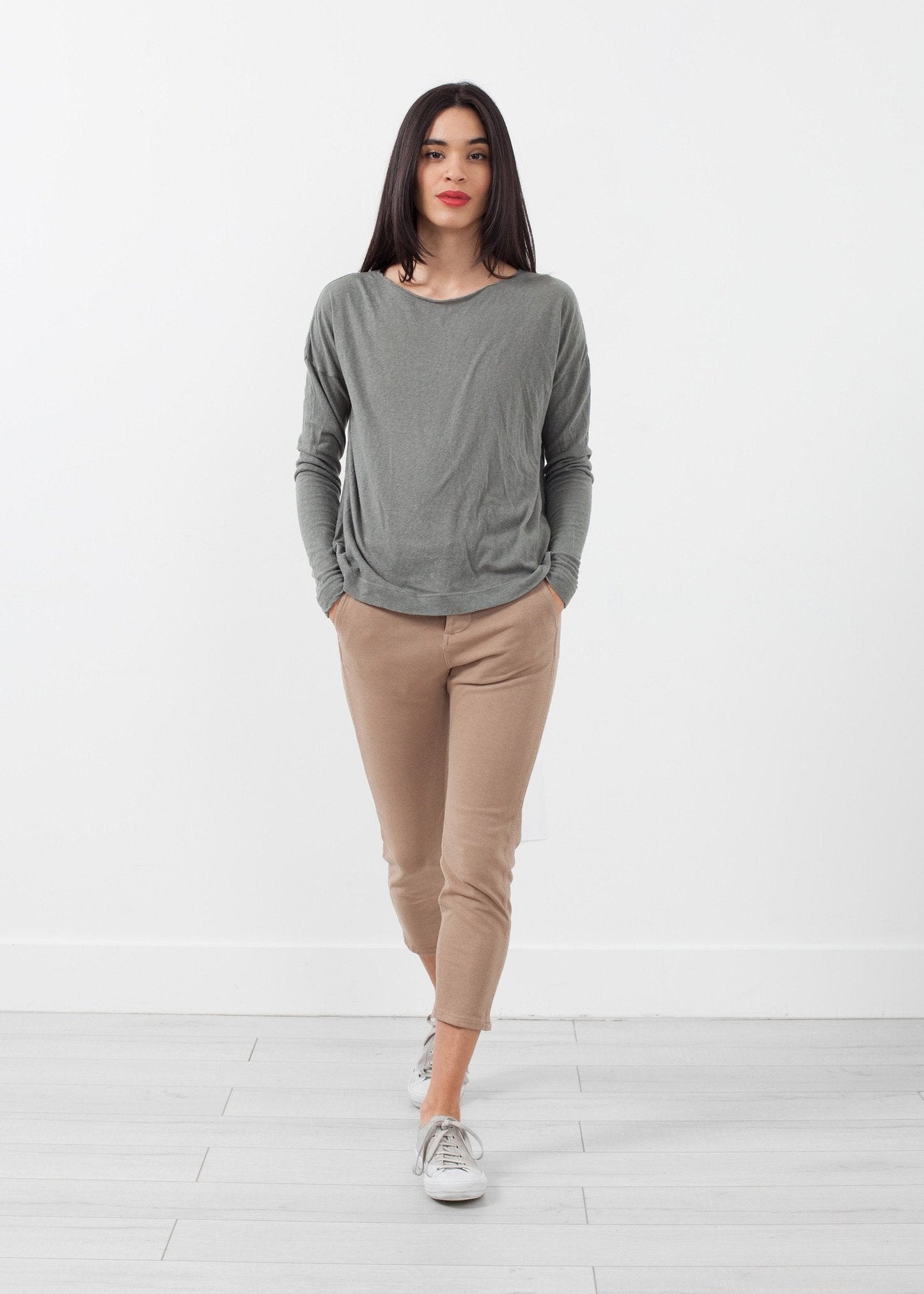 Pantalon chino en tricot