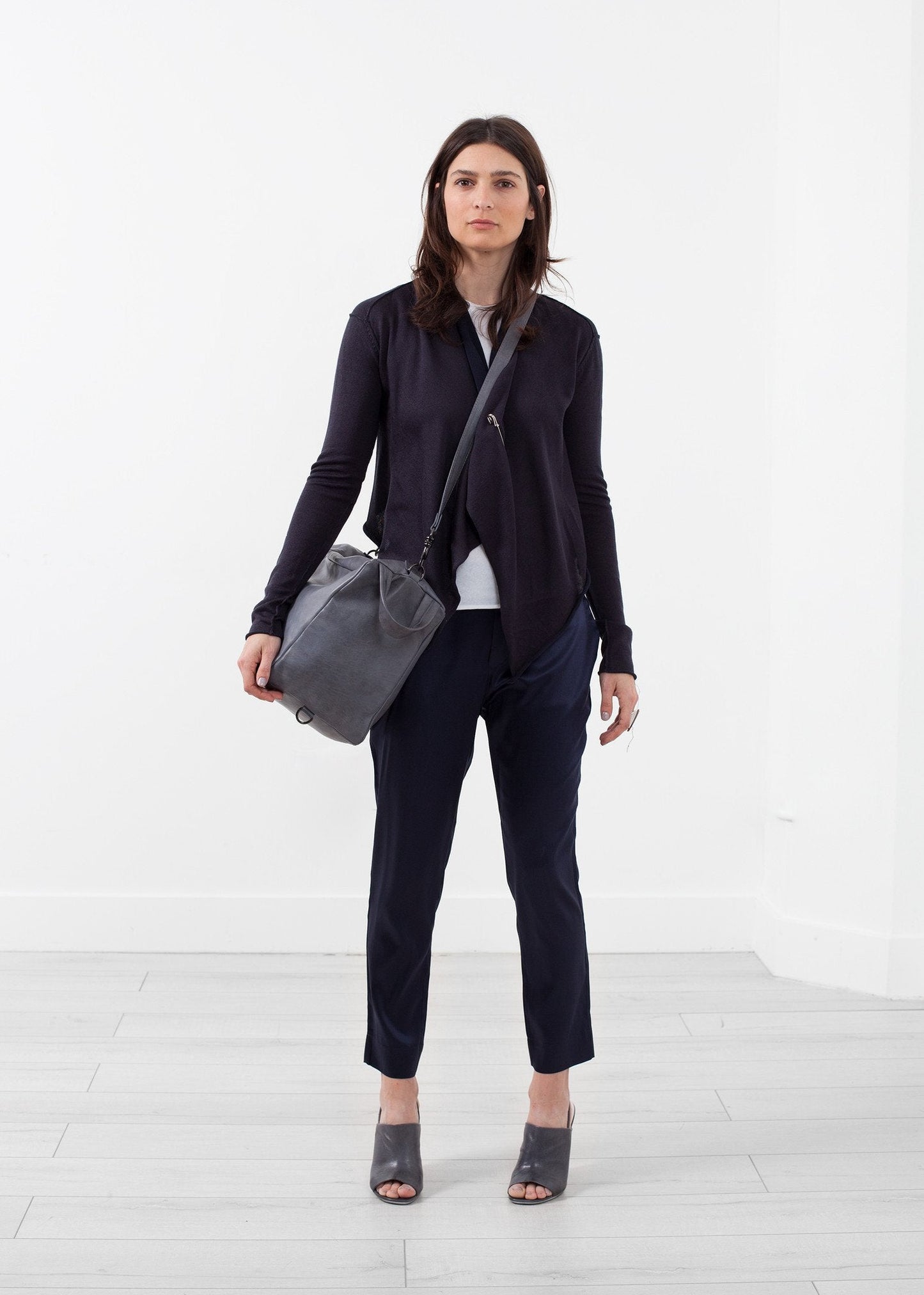 Cardigan à col drapé