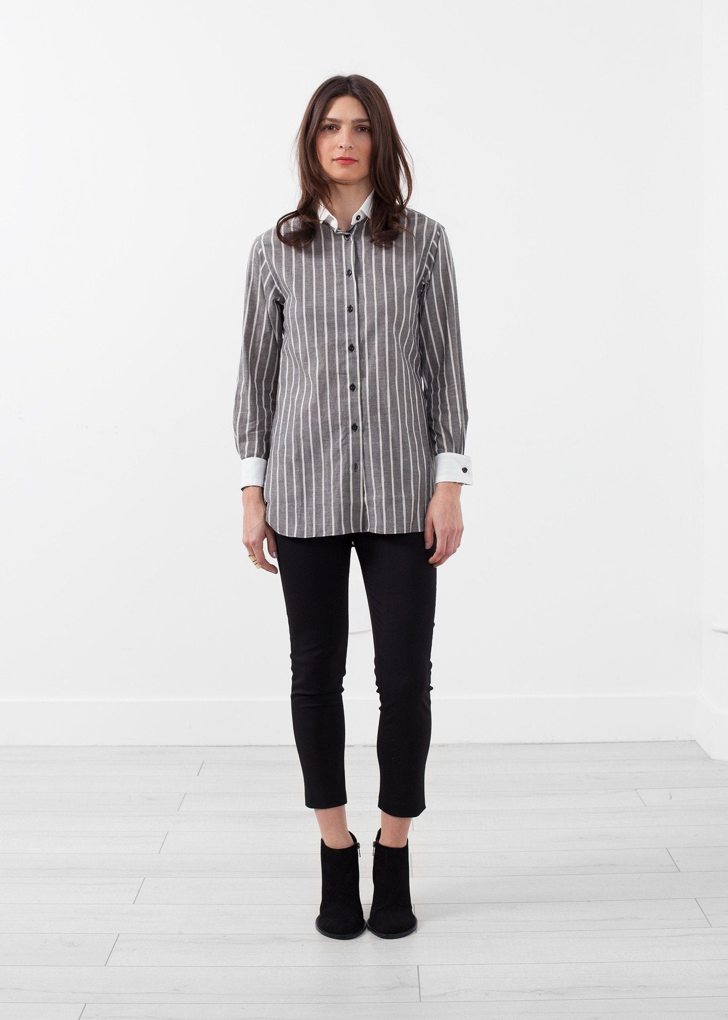 Chemise de smoking rayée