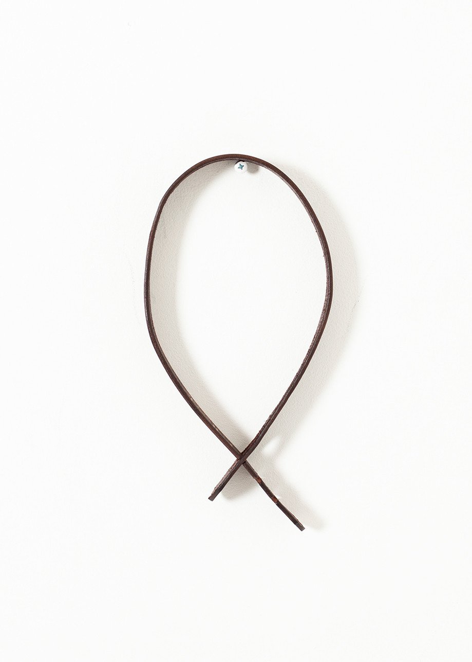 Ceinture sans boucle en marron