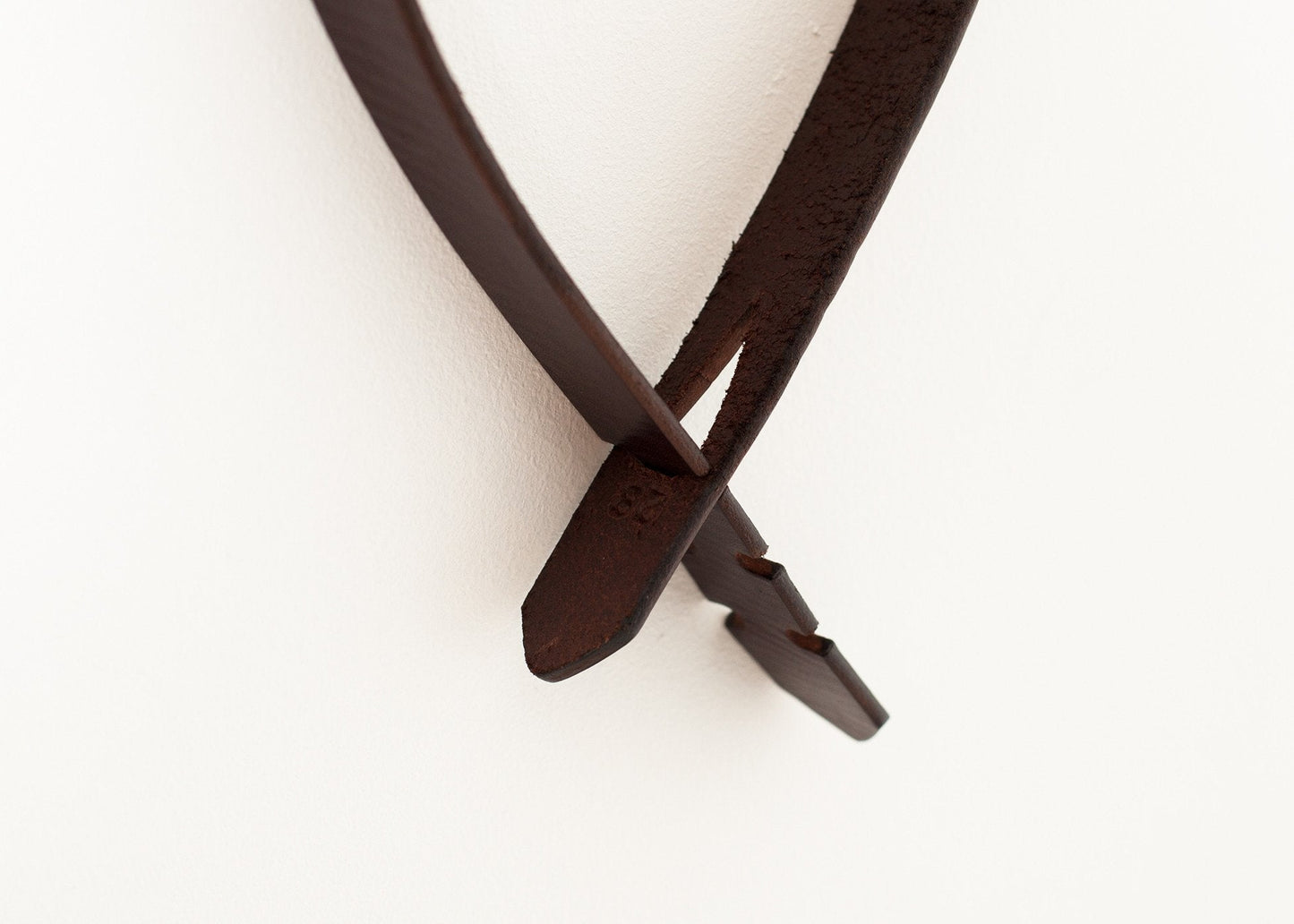 Ceinture sans boucle en marron