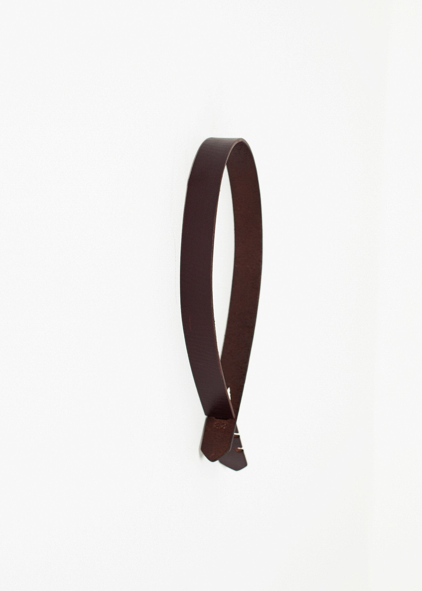 Ceinture sans boucle en marron