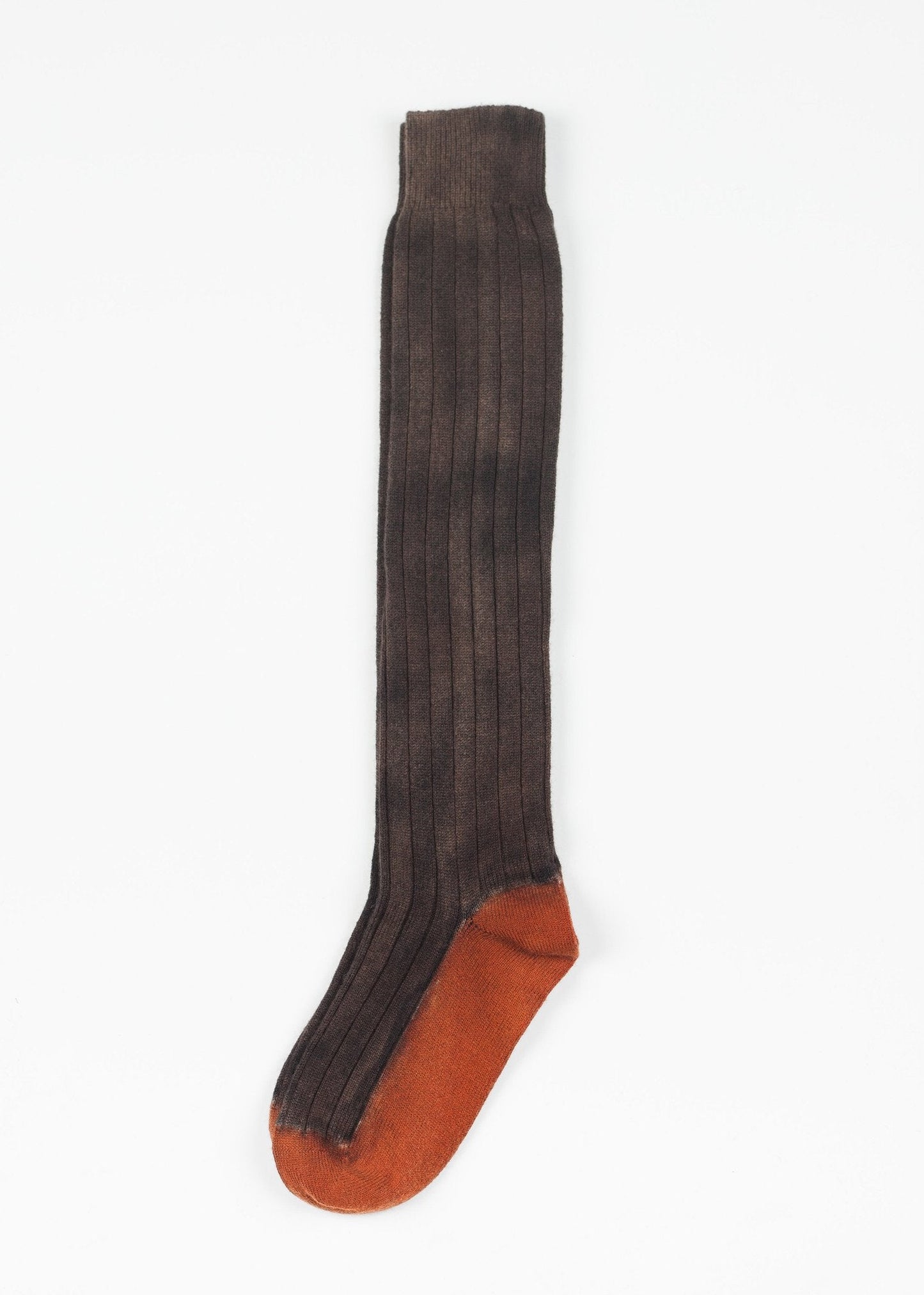 Chaussette en Tricot de Cachemire en Bronze