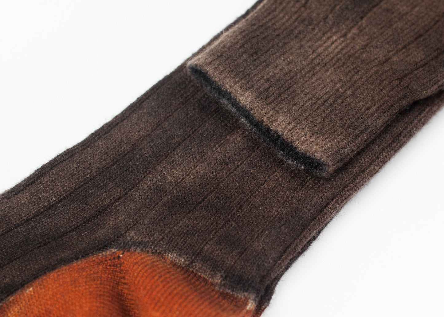 Chaussette en Tricot de Cachemire en Bronze