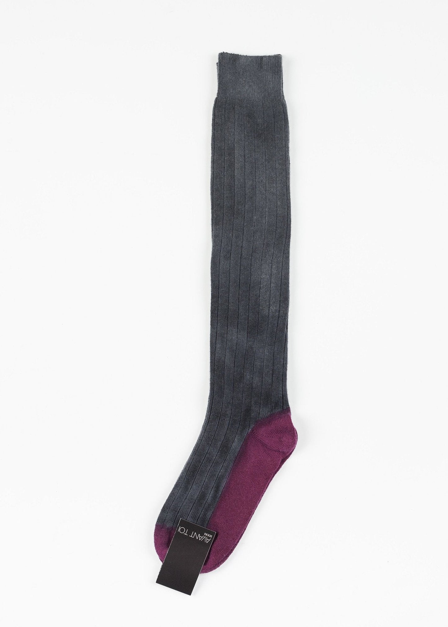 Chaussette en tricot de cachemire en gris